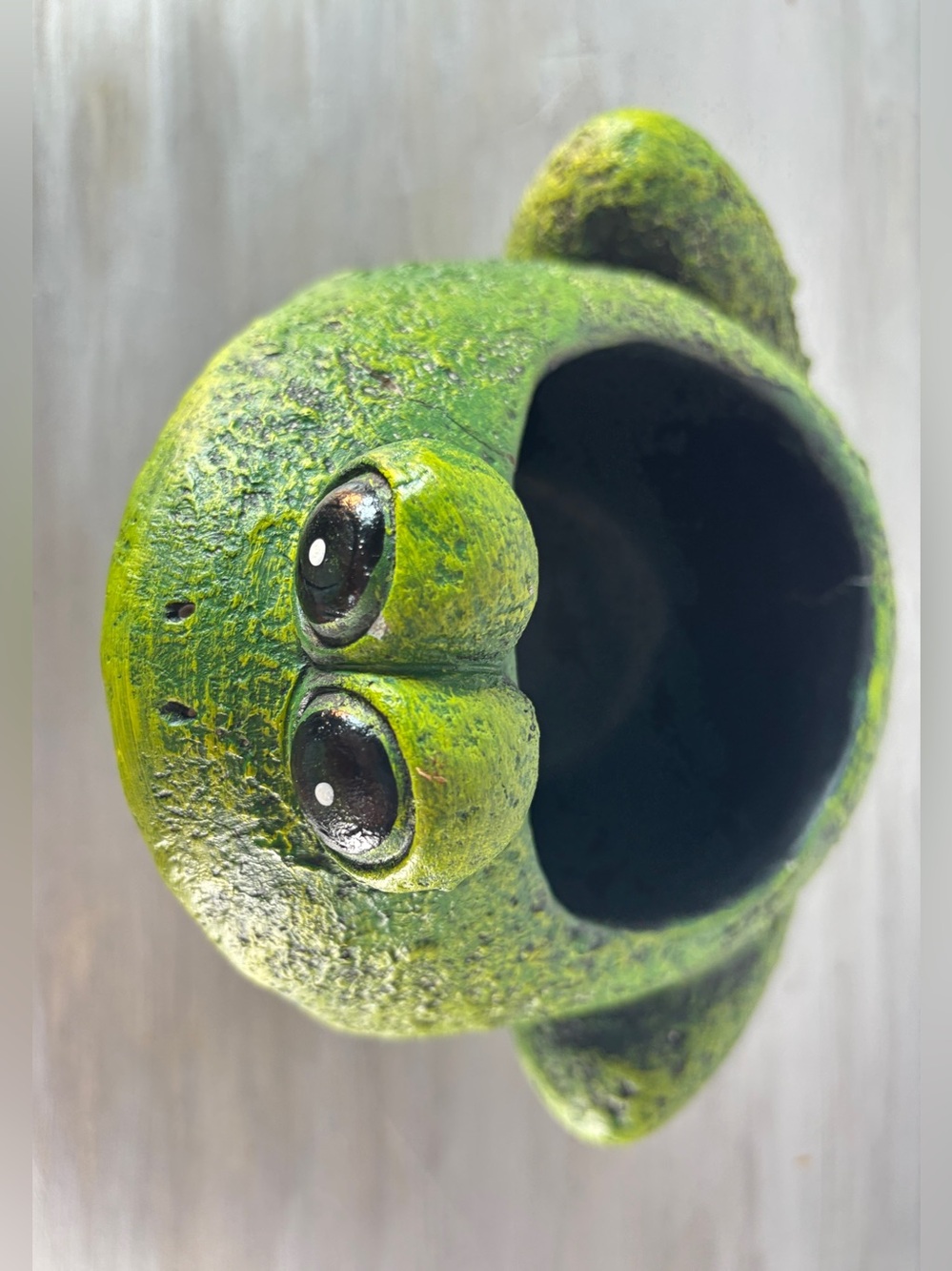 Big Booty RUDY Cement Frog Planter Medium Sized Heavy - Picture 5 of 14